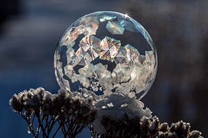 Frozen Soap Bubbles