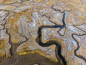 Salisbury Marshes in winter, Salisbury, Massachusetts