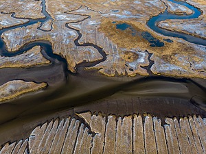 Salisbury Marshes in winter, Salisbury, Massachusetts